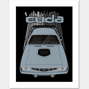 Plymouth Barracuda 1971 - Silver Posters and Art